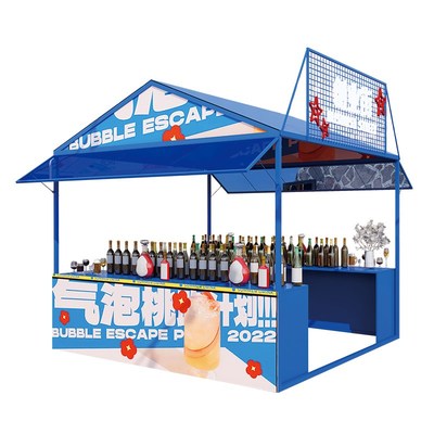 户外公园游乐园集市摊位摆摊车广场商业街帐篷大型夜市美食节棚架