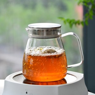高硼硅玻璃凉水壶可电陶炉烧水办公室女生养生大号煮茶壶带盖滤网