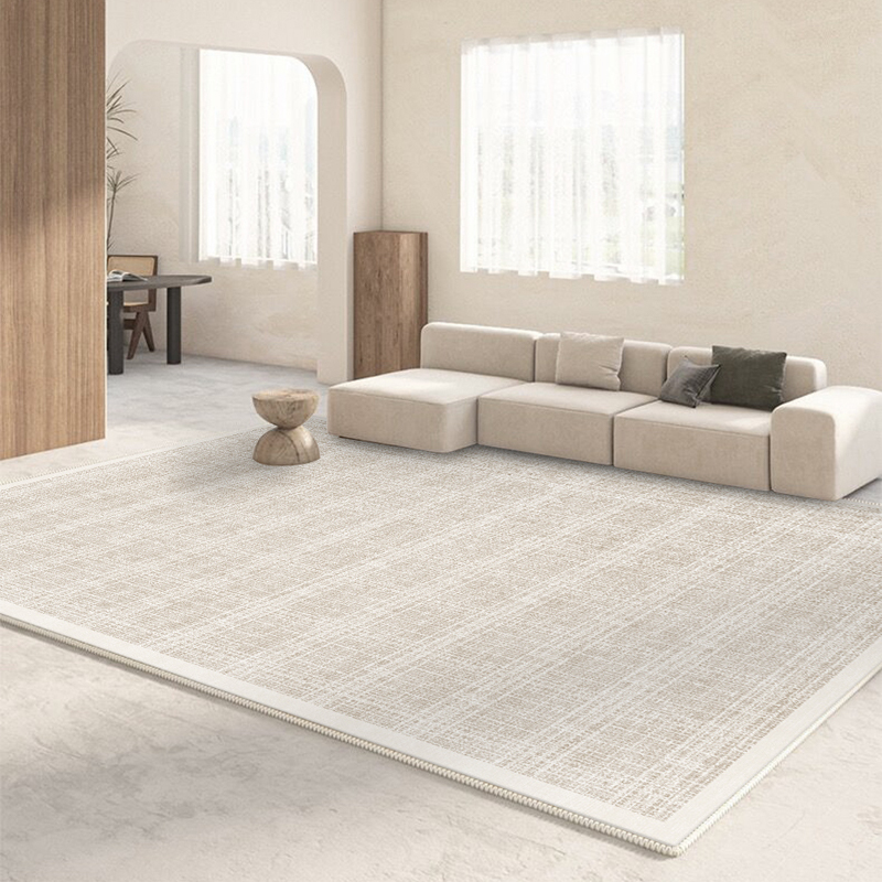 日式地毯客厅卧室家用茶几垫侘寂风原木风奶油系素色极简民宿地毯