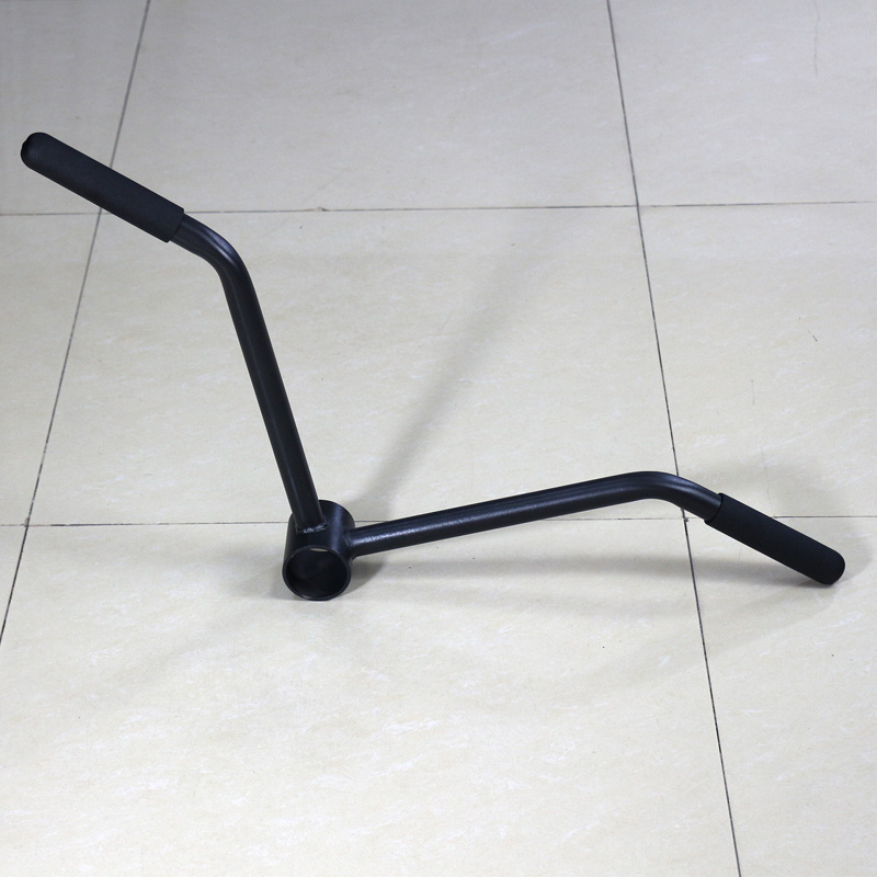 硬拉划船杠铃拉背把手T型双把位V对握单手杠铃炮筒架健身拉背器械