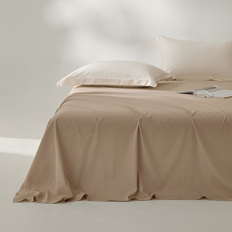 纯棉磨毛床单全棉纯色简约高支高密透气吸汗秋冬简约加厚纯棉被单