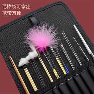 采耳工具套装高级采耳箱掏耳朵挖耳勺工具带充电灯卷棉棒成人