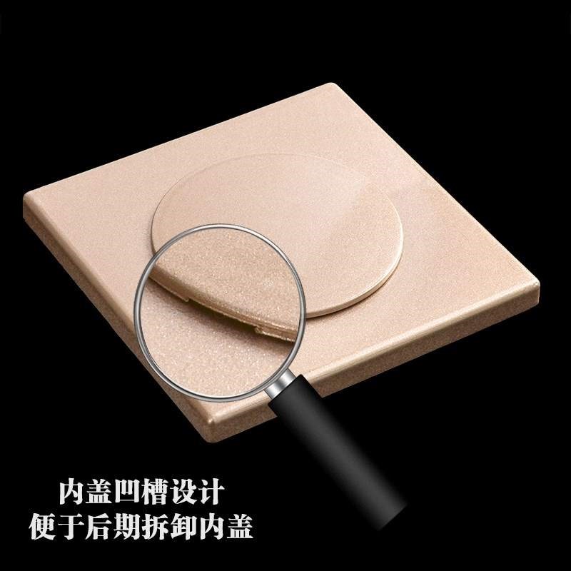 方形盖墙洞装饰贴空调孔装饰盖电视墙洞眼穿线孔盖管道遮丑护口盖