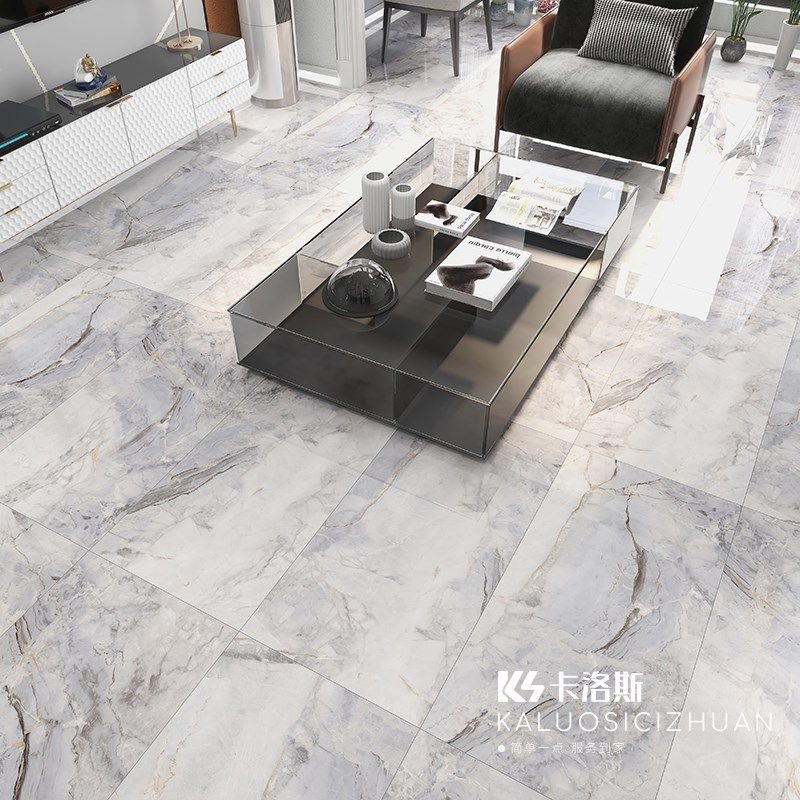 亮光地砖600x1200瓷砖客厅背景墙厨房卫生间墙砖通体大理石地板砖