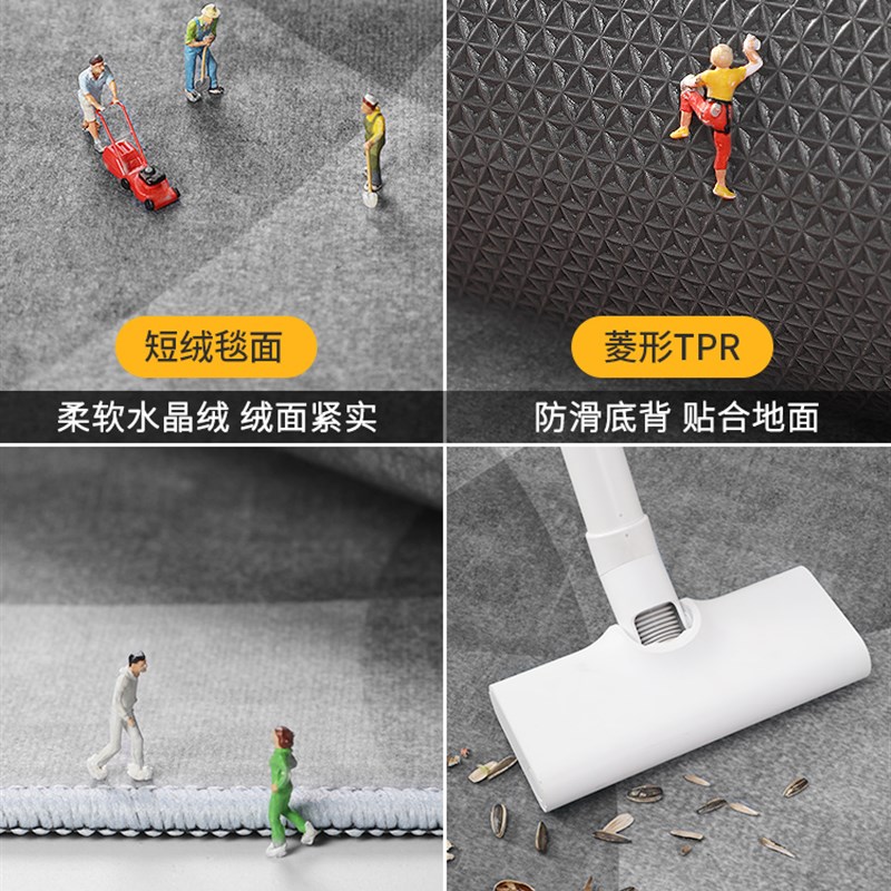 圆形地毯高级感客厅茶几椅子垫卧室电脑椅化妆台脚垫书房转椅地垫
