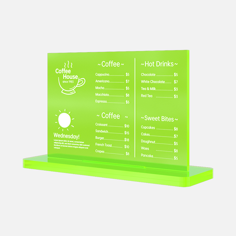加厚亚克力台卡桌牌定制高档价n目表展示牌菜单设计制作奶茶咖啡