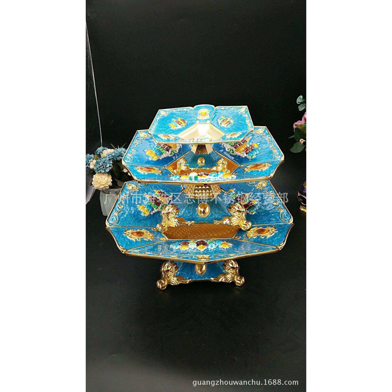 欧式豪华大号金属果盘锌合金果盘底座架酒店KTV家居果盘,鲜花速递/花卉仿真/绿植园艺,割草机/草坪机,淘宝优惠券,粉丝福利购,淘宝优惠卷