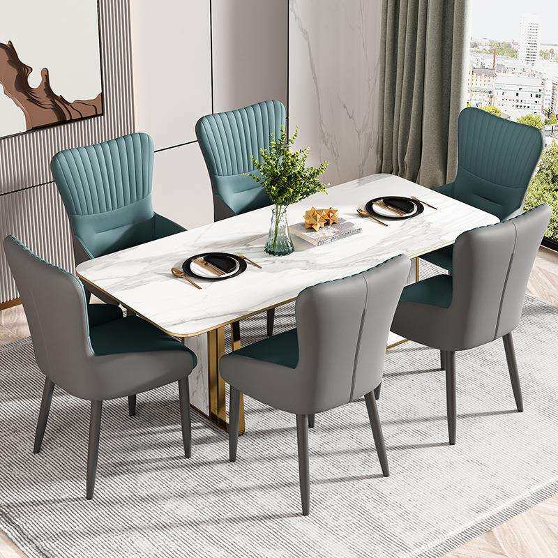 餐椅家用餐桌凳子靠背网红轻奢现代简约阳台北欧休闲餐厅吃饭椅子