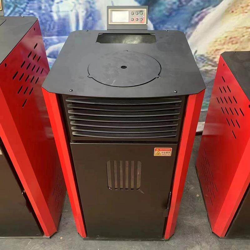 颗粒取暖炉子随用随开 不用人工点火自动点火 自动下料 颗粒取暖
