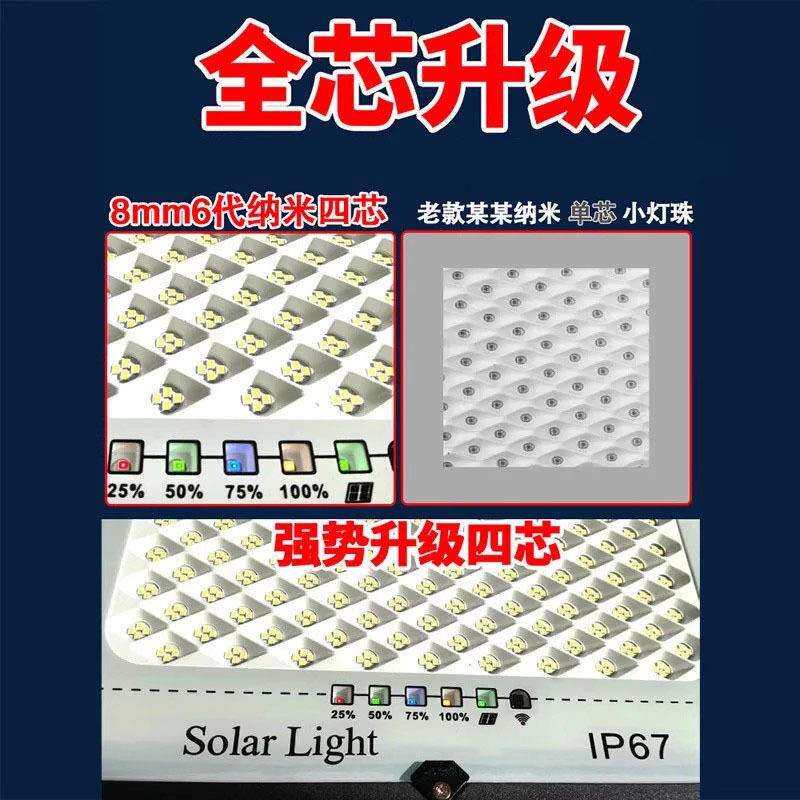 太阳能户外庭院灯家用照明超亮大功率室外防水投光路灯天黑自动亮