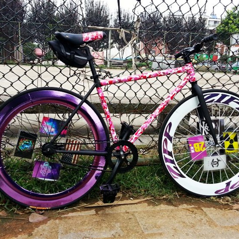 刀圈贴纸电镀贴纸 自行车山地车贴纸车圈贴纸车轮贴轮毂轮组改色