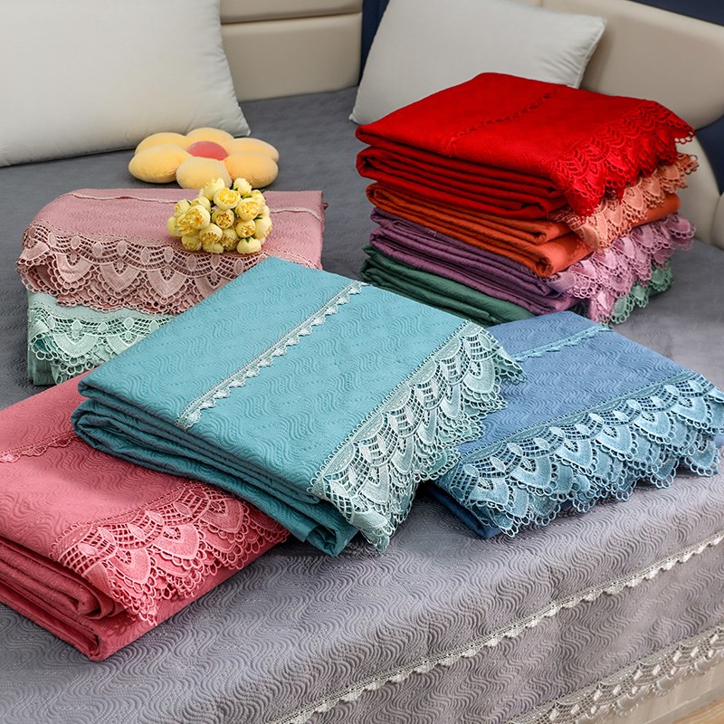 定制全棉防滑榻榻米垫子纯色农村大炕垫床盖防滑夹棉床单三件套