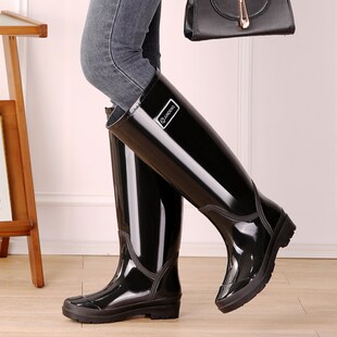 超高筒儿童雨鞋男孩大童雨靴加绒保暖女孩胶鞋加长款学生水鞋防滑