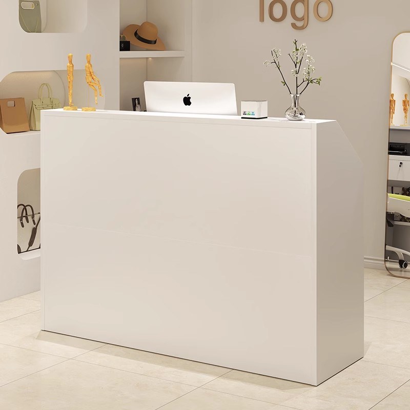 收银台店铺小型前台接待台吧台桌子商用简约现代服装店收银桌柜台