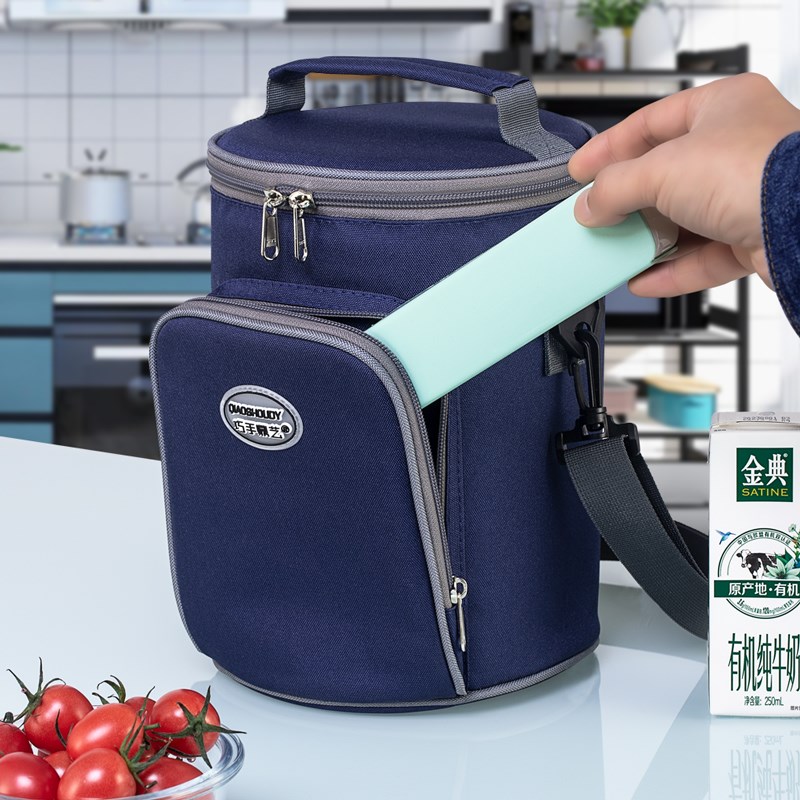 饭盒保温袋手提铝箔加厚饭桶保温桶手提袋上班族便携带饭包便当袋