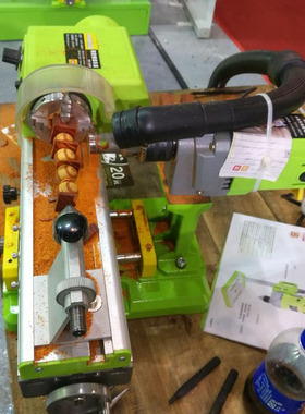 佛珠机小型DIY木工微型车床台钻 迷你强3309微型打磨桶珠圆珠车床