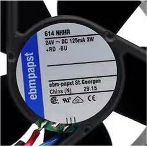 614NHHR正品全新ebmpapst 6025 24V 125mA 3W变频器风扇