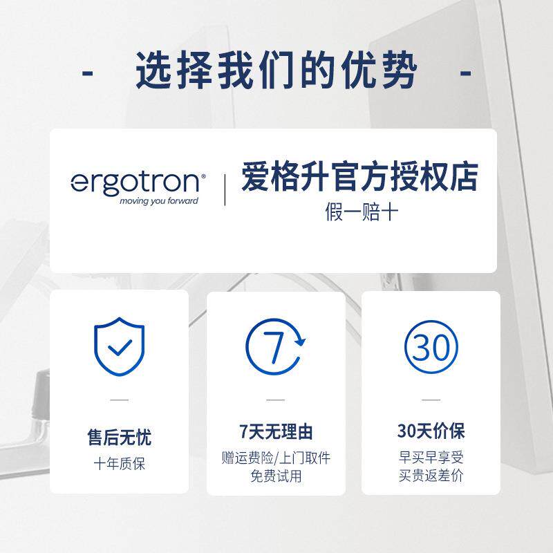 爱格升（ERGOTRON）45-245-224电脑显示器支架单双屏支架
