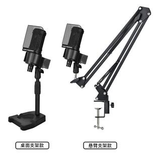 AT2020麦克风悬臂支架套装XLR麦克风48V话筒声卡麦克风