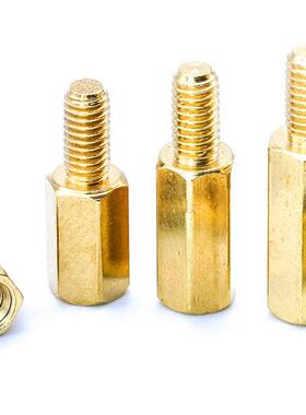 300PCS单双头六角铜柱套装间隔柱盒装螺丝柱混装支撑柱跨境M3