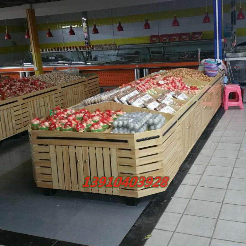 木质货架水果超市干果柜糖果柜五谷杂粮散装食品架中岛展示柜