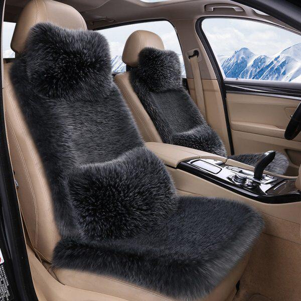 棉通用汽车坐垫长毛新款2021毛绒车垫加厚保暖车座垫冬天冬季毯子