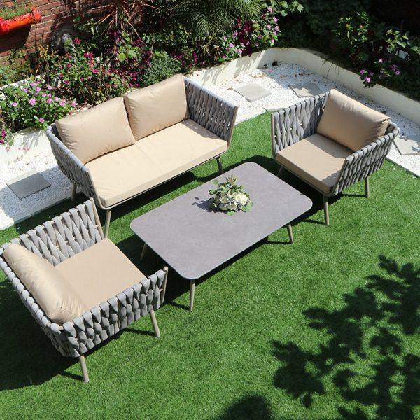 户外沙发别墅花园露台休闲沙发椅室外家具组合北欧绳编藤滕艺沙发,住宅家具,户外沙发,淘宝优惠券,粉丝福利购,淘宝优惠卷