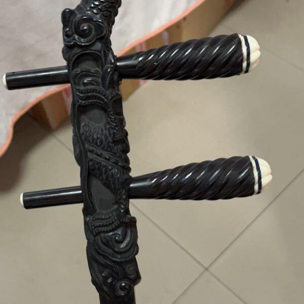 新款黑檀上海龙头二胡杆 越胡杆 高胡杆 乐器配件
