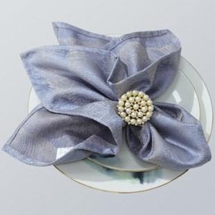 梦中情人西餐巾口布折花餐环扣北欧酒店高档轻奢华样板间餐巾定制