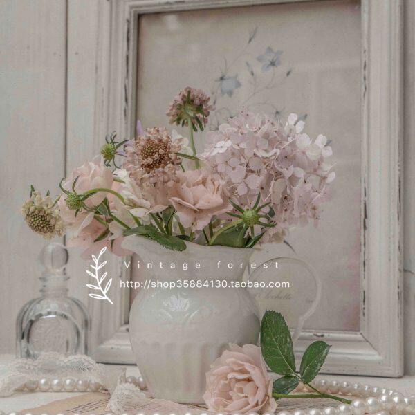 出口陶瓷咖啡奶浮雕茶盅汁缸下午斗复古花罐纹奶克壶巴洛白色蜂蜜