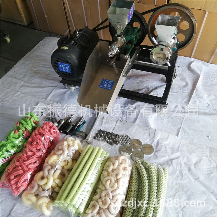 三相电面粉杂粮膨化机 玉米麻花膨化机视频 休闲食品膨化机价格