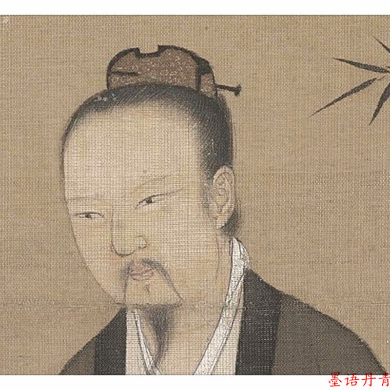 包邮术微喷绢本画心宋赵佶宋微宗听琴图51.3X147.5cm装饰挂画心