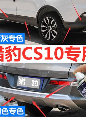 猎豹cs10轮眉补漆笔灰银色保险杠护板门J板划痕修复轮毂自喷漆银