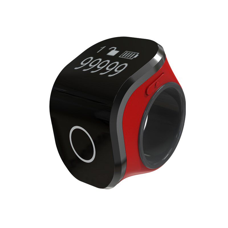 新款二代便携式电子智能手环戒指型充电计数器机械触摸夜光点记器