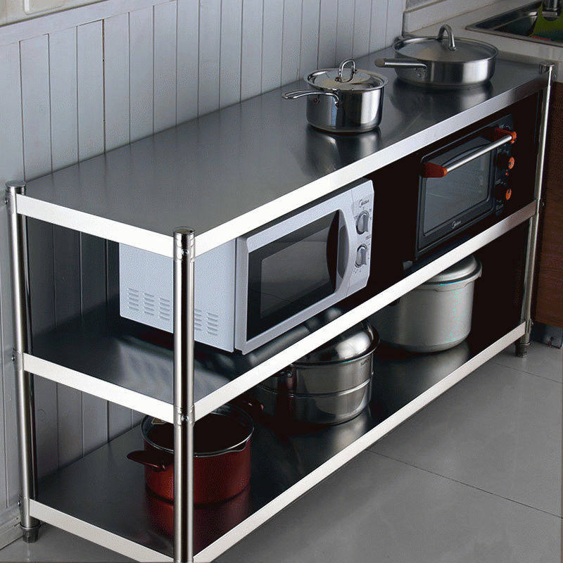 不锈钢厨房置物架落地多层货架微波炉锅碗架收纳储物架子烤箱橱柜,居家日用,布艺蛋糕/蛋糕毛巾,淘宝优惠券,粉丝福利购,淘宝优惠卷