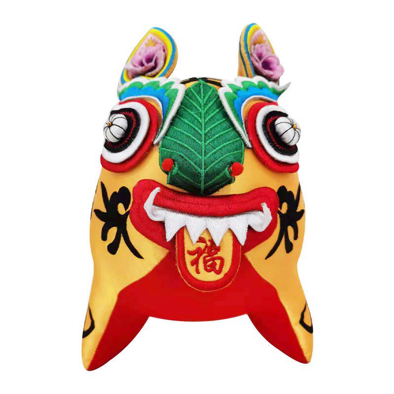 黎侯虎刺绣黎侯虎黎城发货男女宝宝满月百天周岁礼物精美礼盒礼品