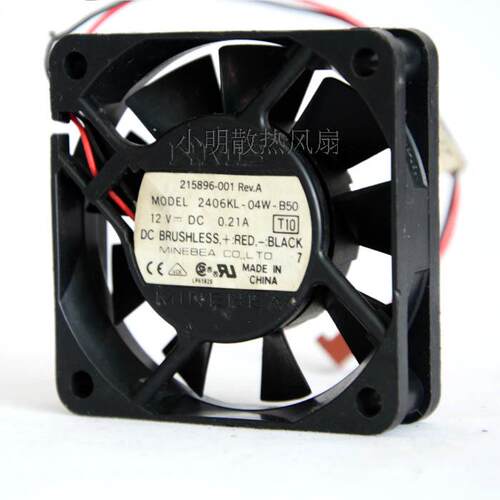 原装NMB 6015 2406KL-04W-B50 12V 0.21A 2线散热风扇60*60*15MM