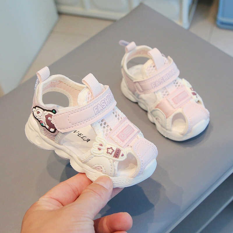 婴儿凉鞋一段夏季新款13岁轻便软底透气鞋子包头男女幼童学步鞋