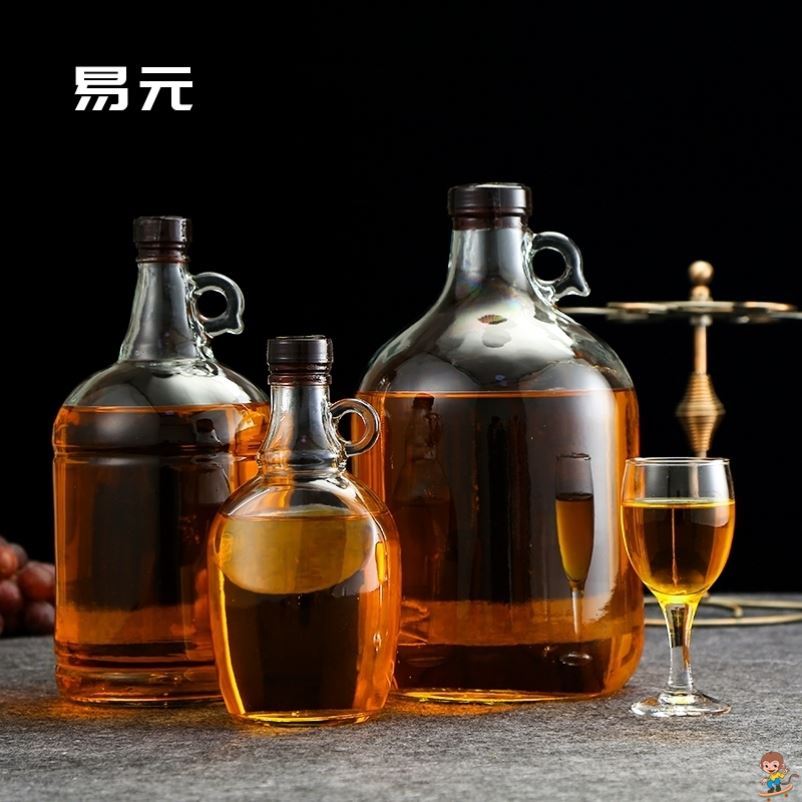 泡酒瓶玻璃空瓶葡萄酒瓶自酿容器酿红酒瓶子洋酒瓶3斤5斤10斤装