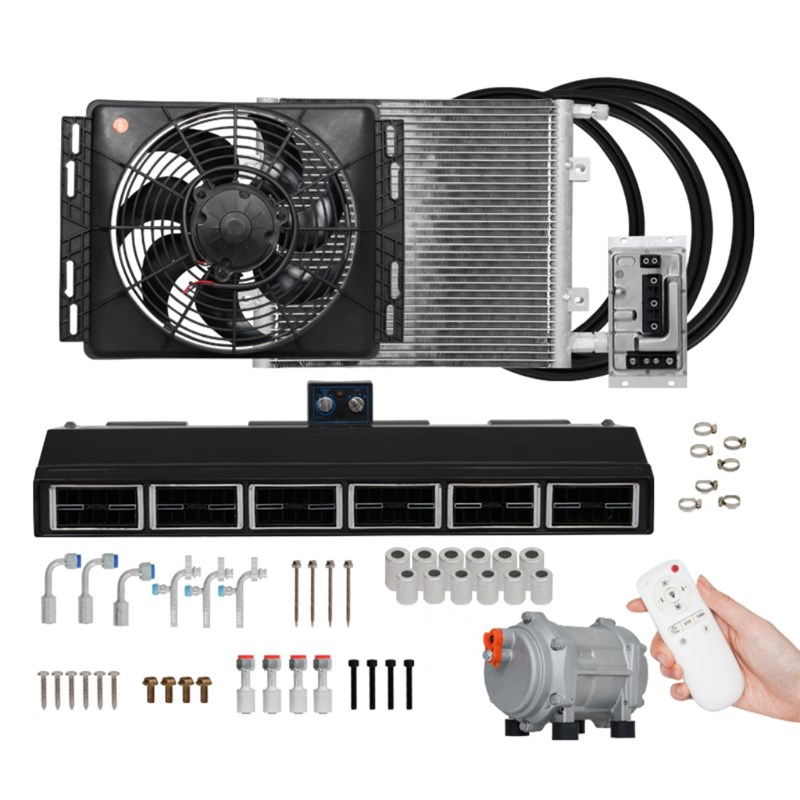 依维柯大通V80车载空调12V24V房车床车图雅诺改装用制冷驻车空调