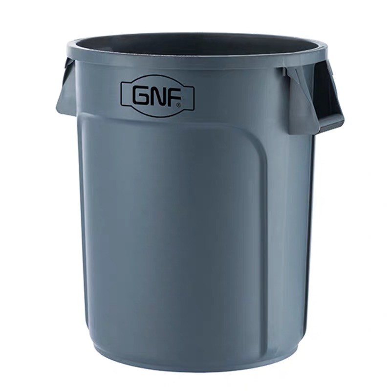 GNF圆形塑料桶储物桶带盖大号垃圾桶户外小区物业塑料环卫桶加厚