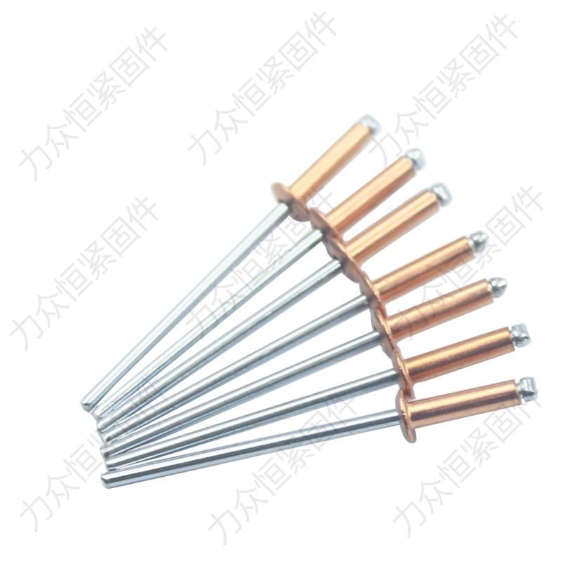 紫铜金色抽芯铆钉圆头拉钉黄色M2.4M3.2M4M4.8*5x6x8x10x12x14x16