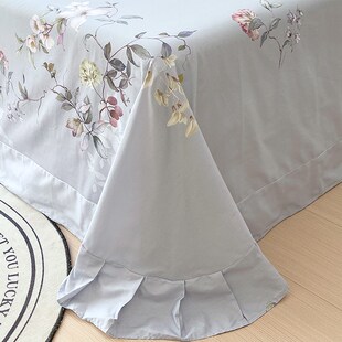 夏季纯棉床单枕套三件套1米5床100全棉被单人双人加厚2025新款1.8