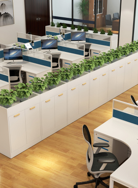 办公区屏风隔断办公室置物柜文件柜D资料柜矮柜储物柜花槽置物架