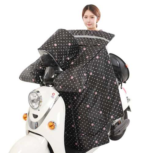 亲子款电动车挡风被冬季加v大加厚加绒护肩护脖电动踏板车防风罩