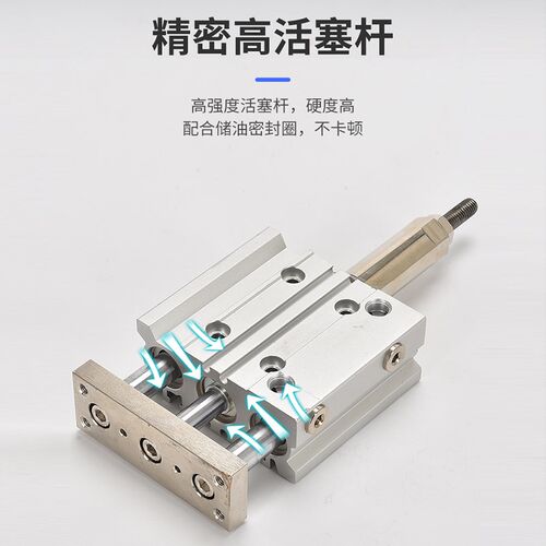 MGPL三杆三轴行程可调气缸12 16 20 25 32 40-10/20/25/50/75/100