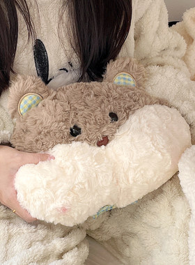 可爱暖手抱枕插手毛绒手捂捂手神器玩偶送女生睡觉学生冬天暖手袋