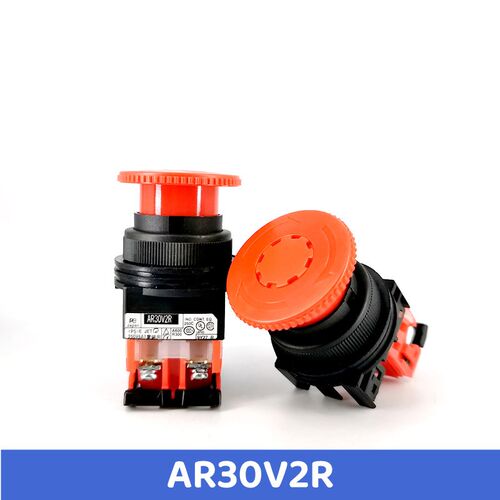 AR30V2R-11R 02R 01R急停按钮开关 蘑菇头自锁紧急停止开关富士