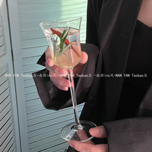 复古欧式高脚鸡尾酒杯小容量宫廷杯香槟气泡酒杯品酒品监杯闻香杯