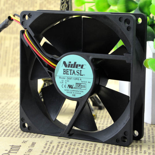 NIDEC D09T-12PG A 12V 0.25A 9CM 9025 90*90*25 风扇